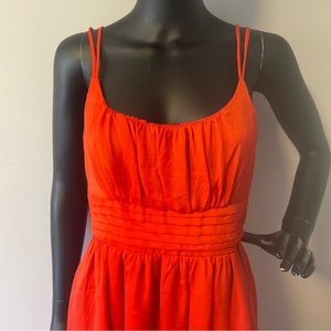 H&M spaghetti strap coral/orange dress